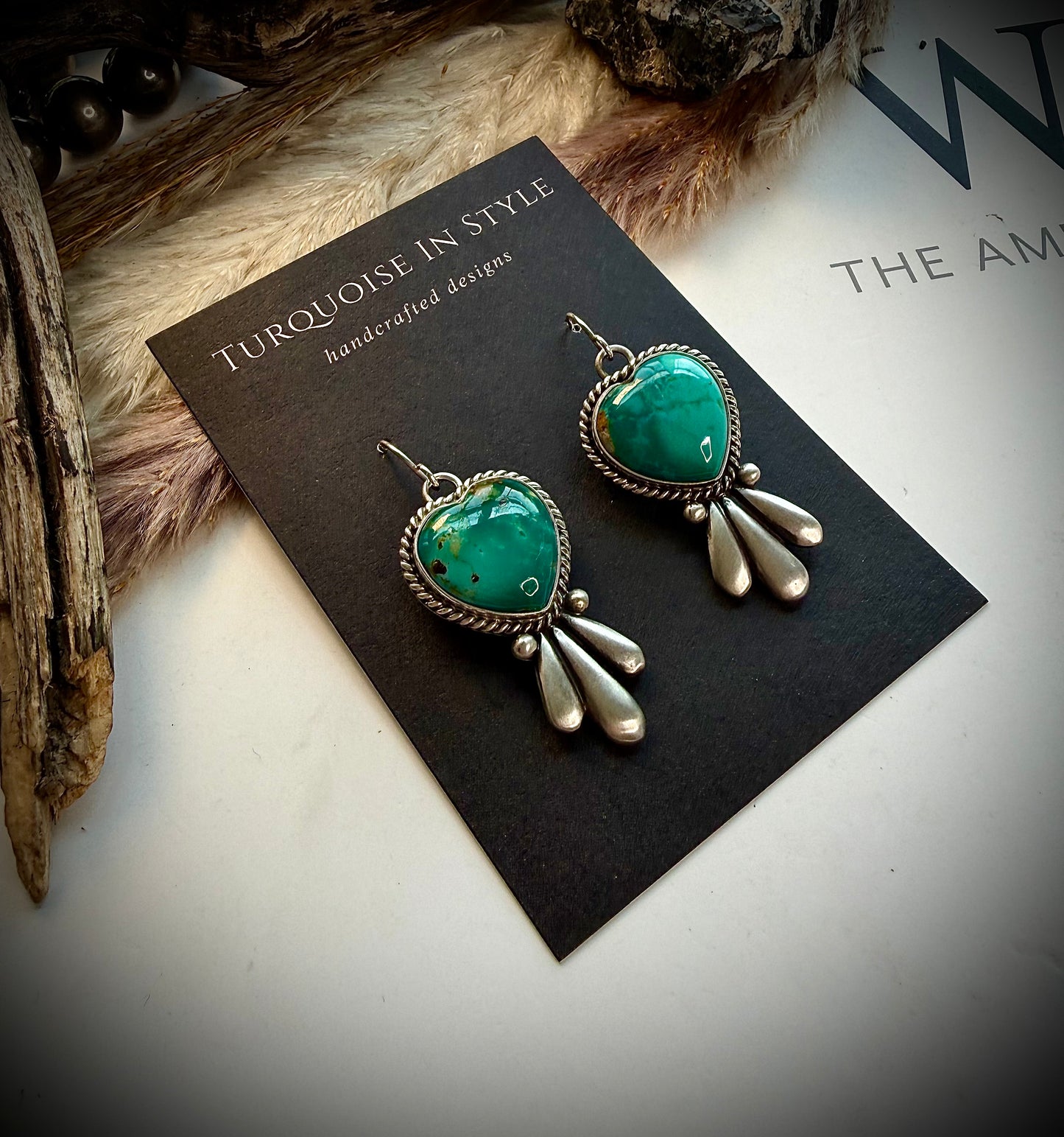 Heart Dangle Earrings by Leroy James