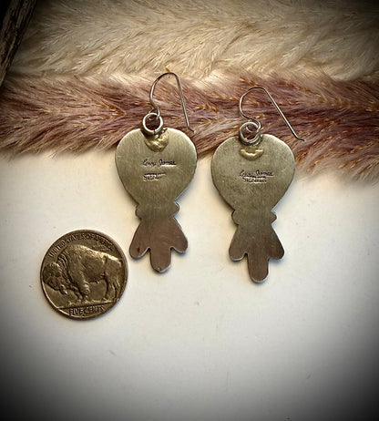 Heart Dangle Earrings by Leroy James