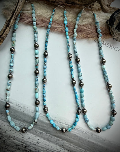TIS Famous Golden Hills Beaded Necklaces 17"