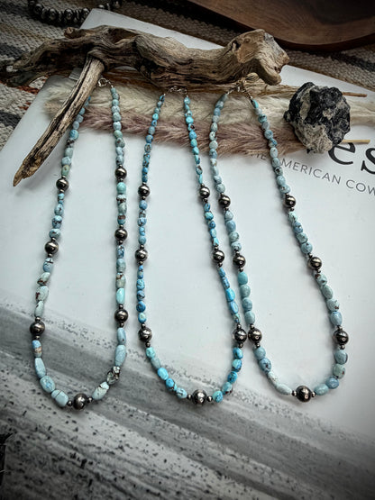 TIS Famous Golden Hills Beaded Necklaces 17"