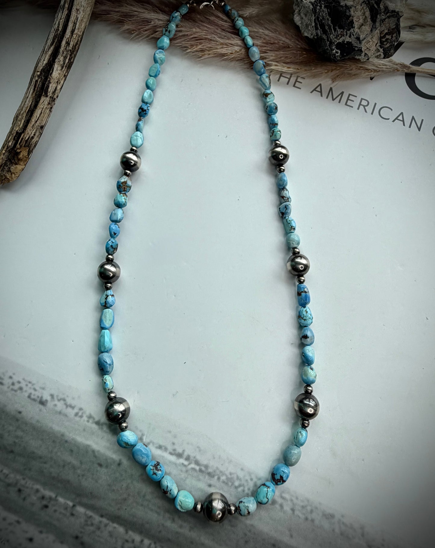 TIS Famous Golden Hills Beaded Necklaces 17"