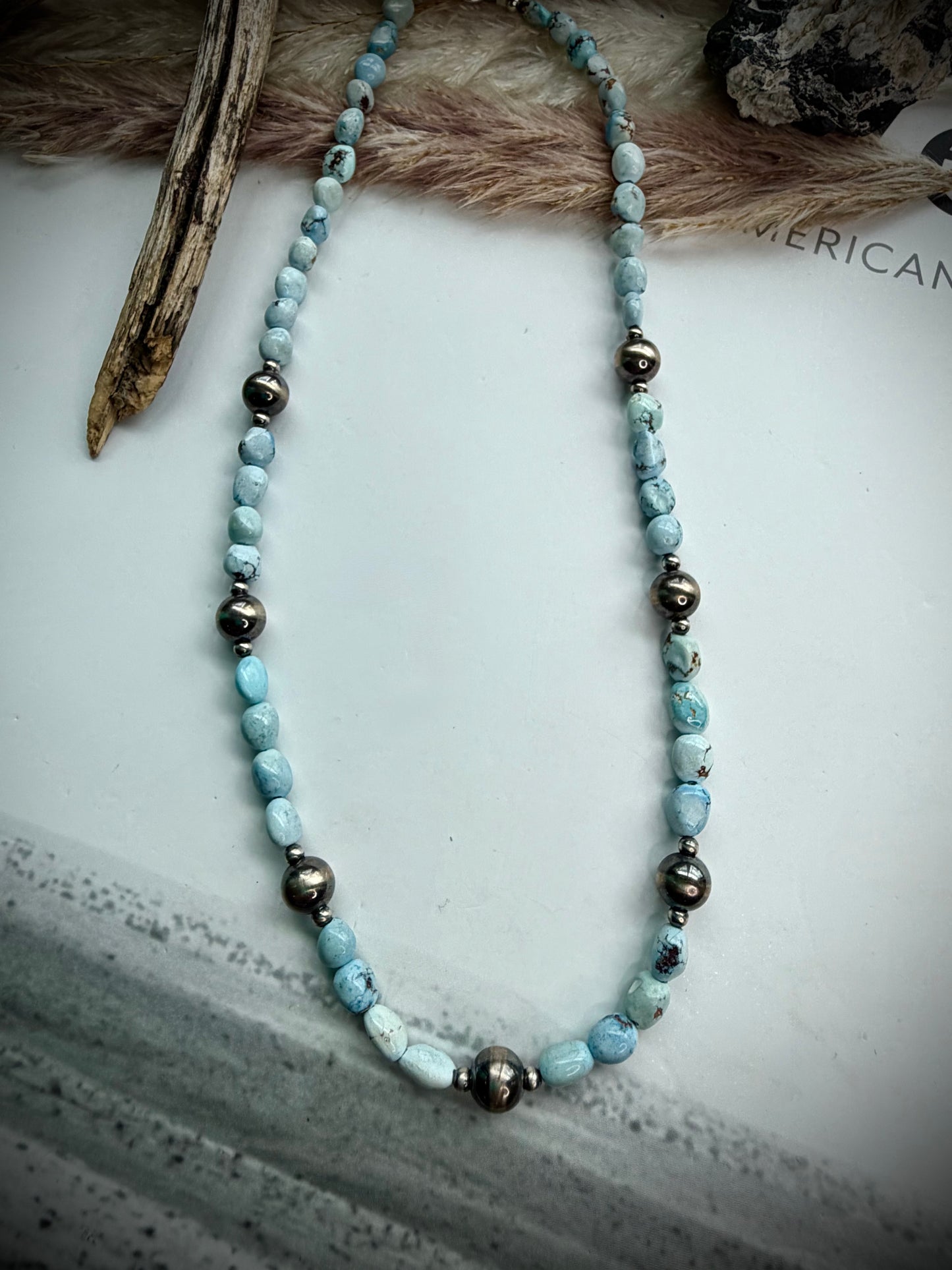 TIS Famous Golden Hills Beaded Necklaces 17"