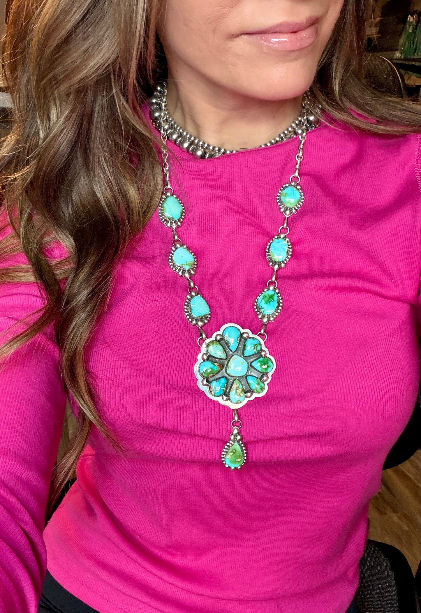 Delbert Secatero Sonoran Cluster Necklace