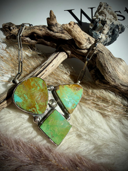 Three-Stone Moody Necklace