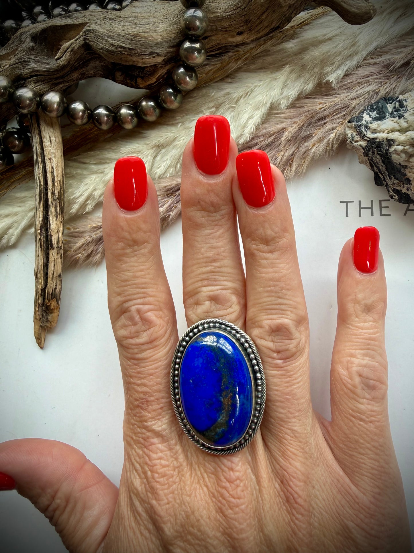 Lapis Ring - Size 10 1/2
