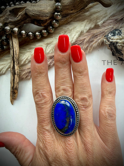 Lapis Ring - Size 10 1/2
