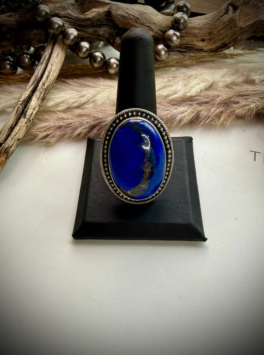 Lapis Ring - Size 10 1/2