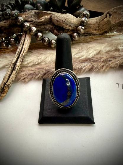 Lapis Ring - Size 10 1/2