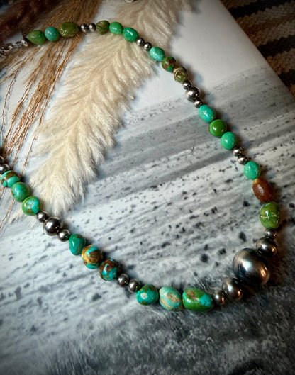 Sonoran Gold Turquoise Beaded Necklace