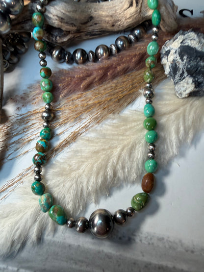Sonoran Gold Turquoise Beaded Necklace