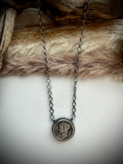 Mercury Dime Chain Necklace