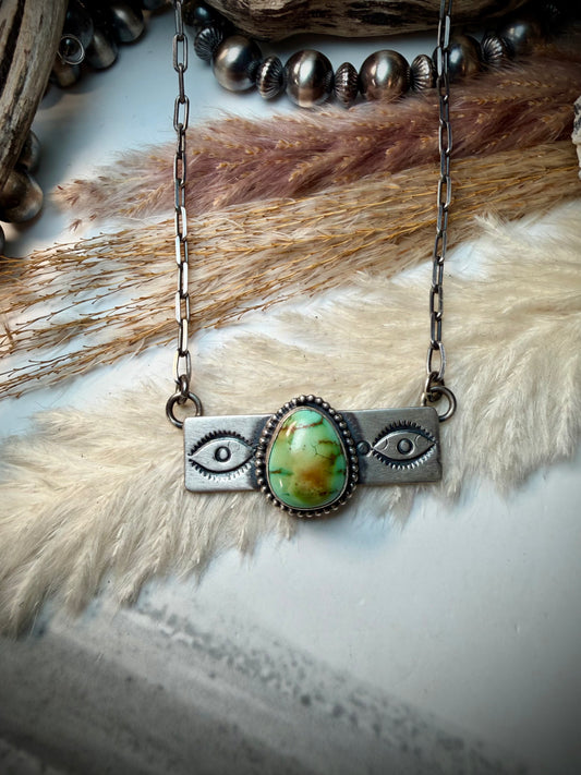 Sonoran Gold Stamped Necklace