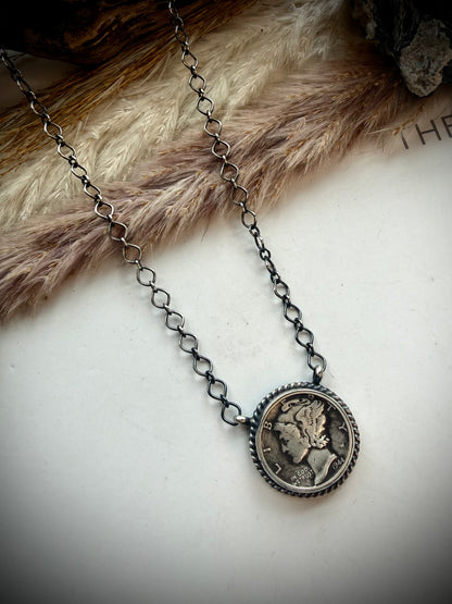 Mercury Dime Chain Necklace