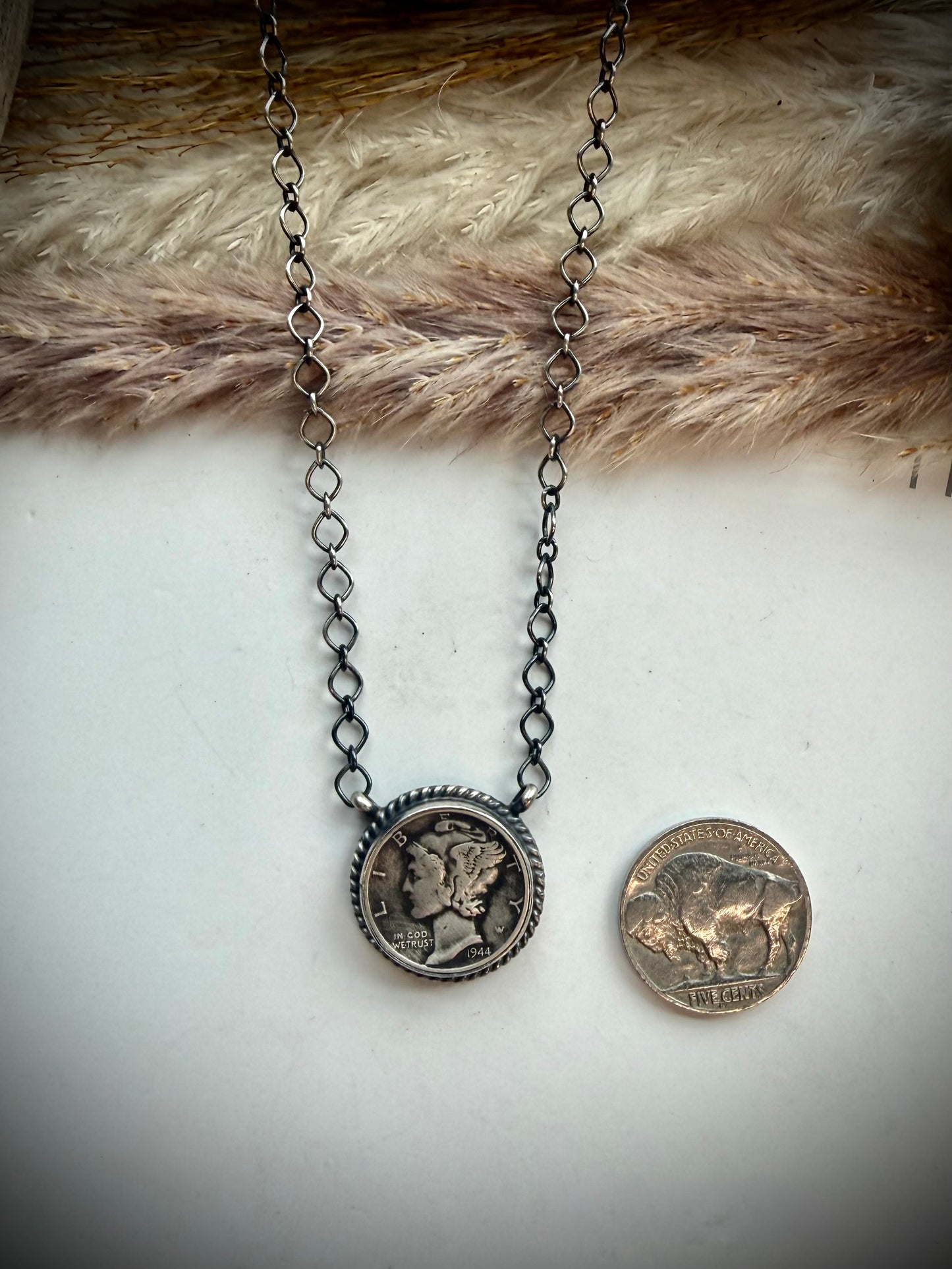 Mercury Dime Chain Necklace