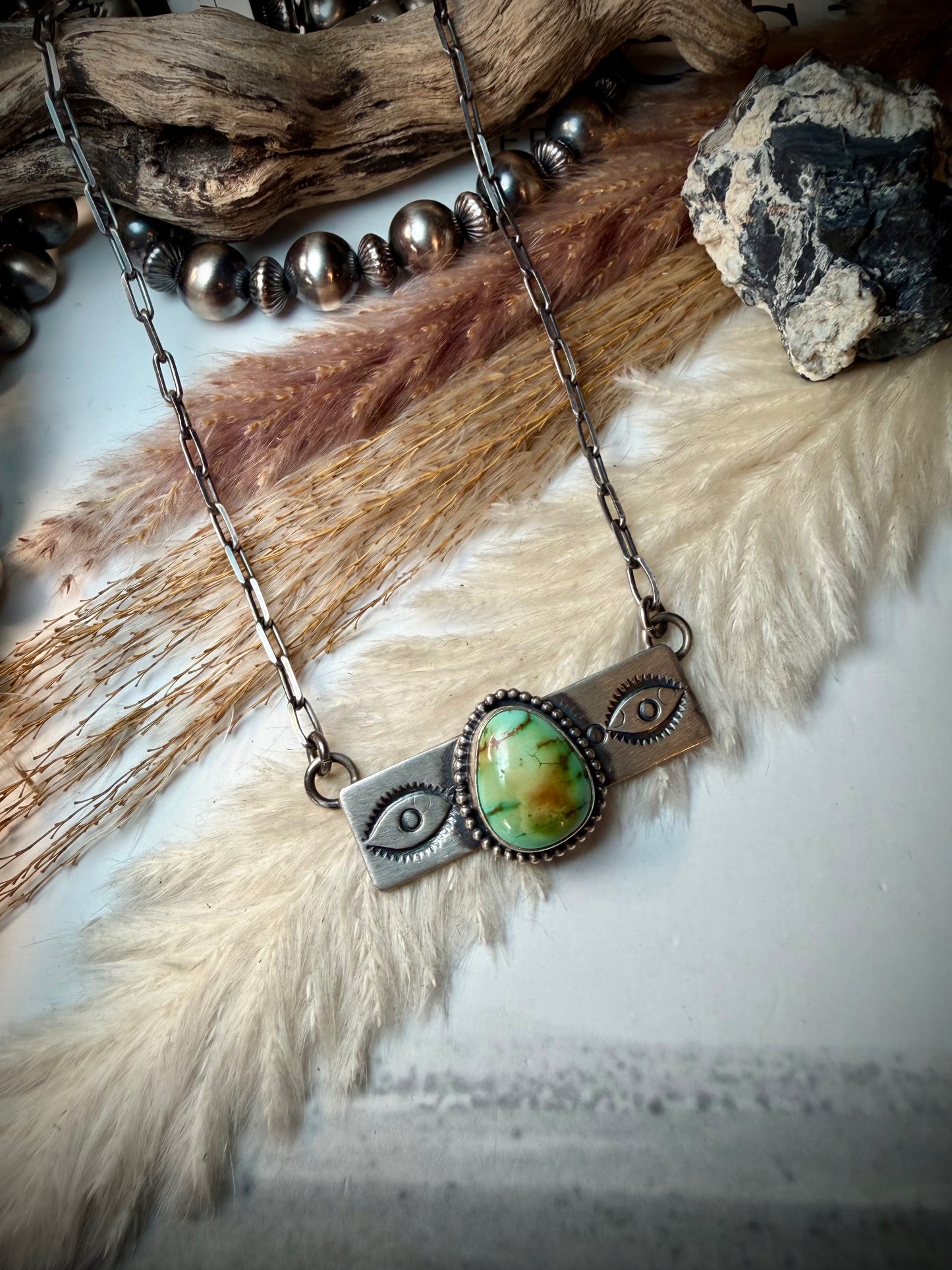 Sonoran Gold Stamped Necklace