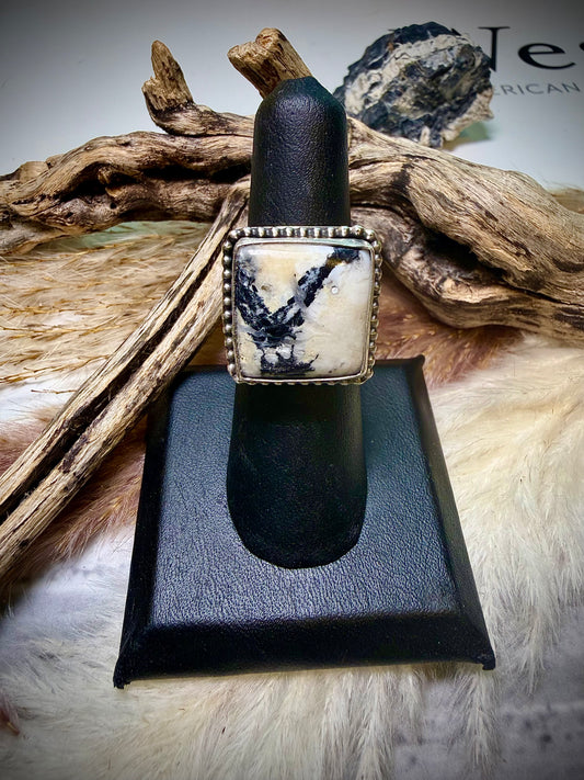 The Sol White Buffalo Ring