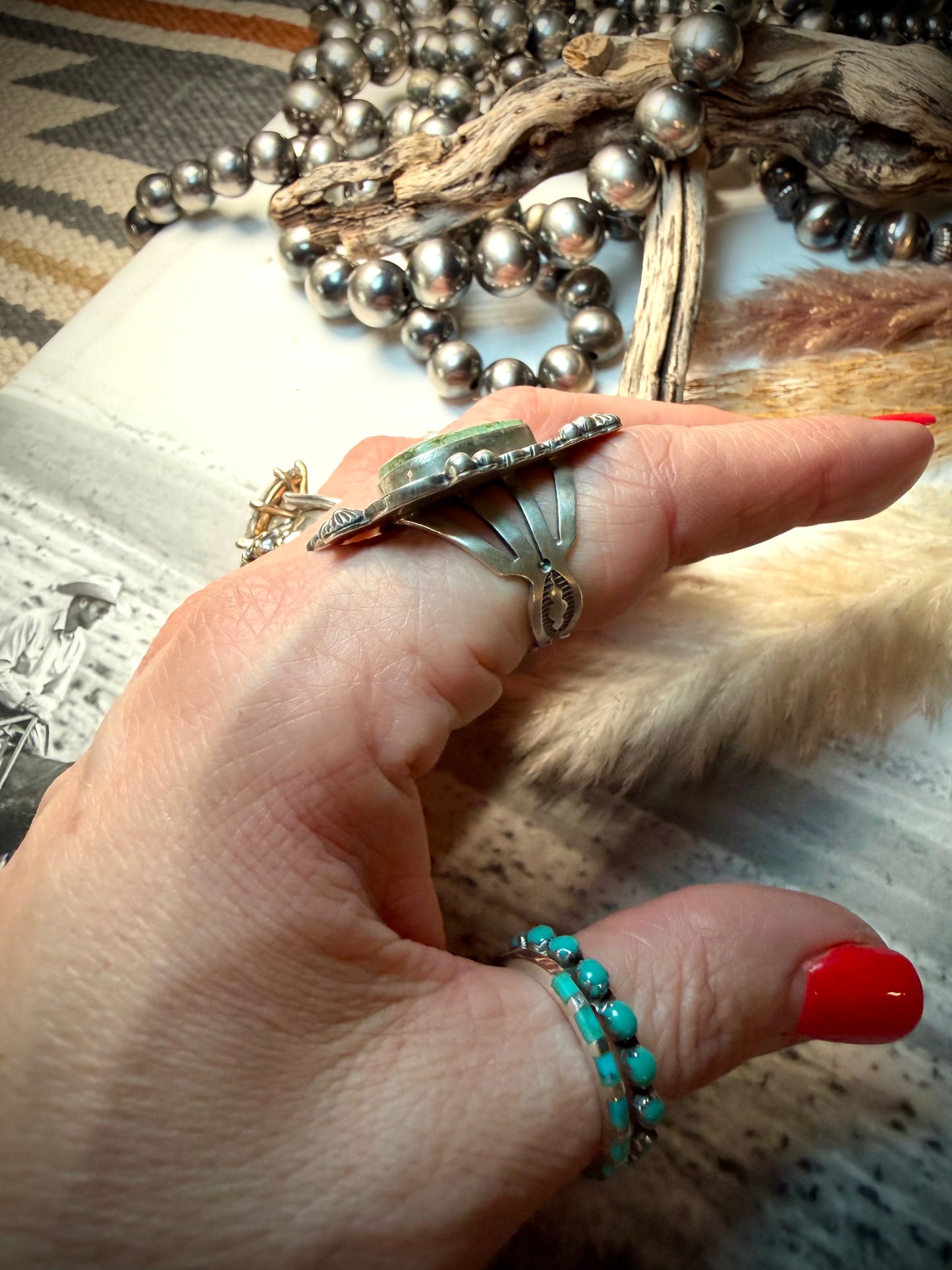 Tom Lewis Sonoran Gold Ring Size 7 1/2