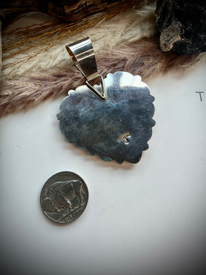 Nugget Kingman Heart Pendant