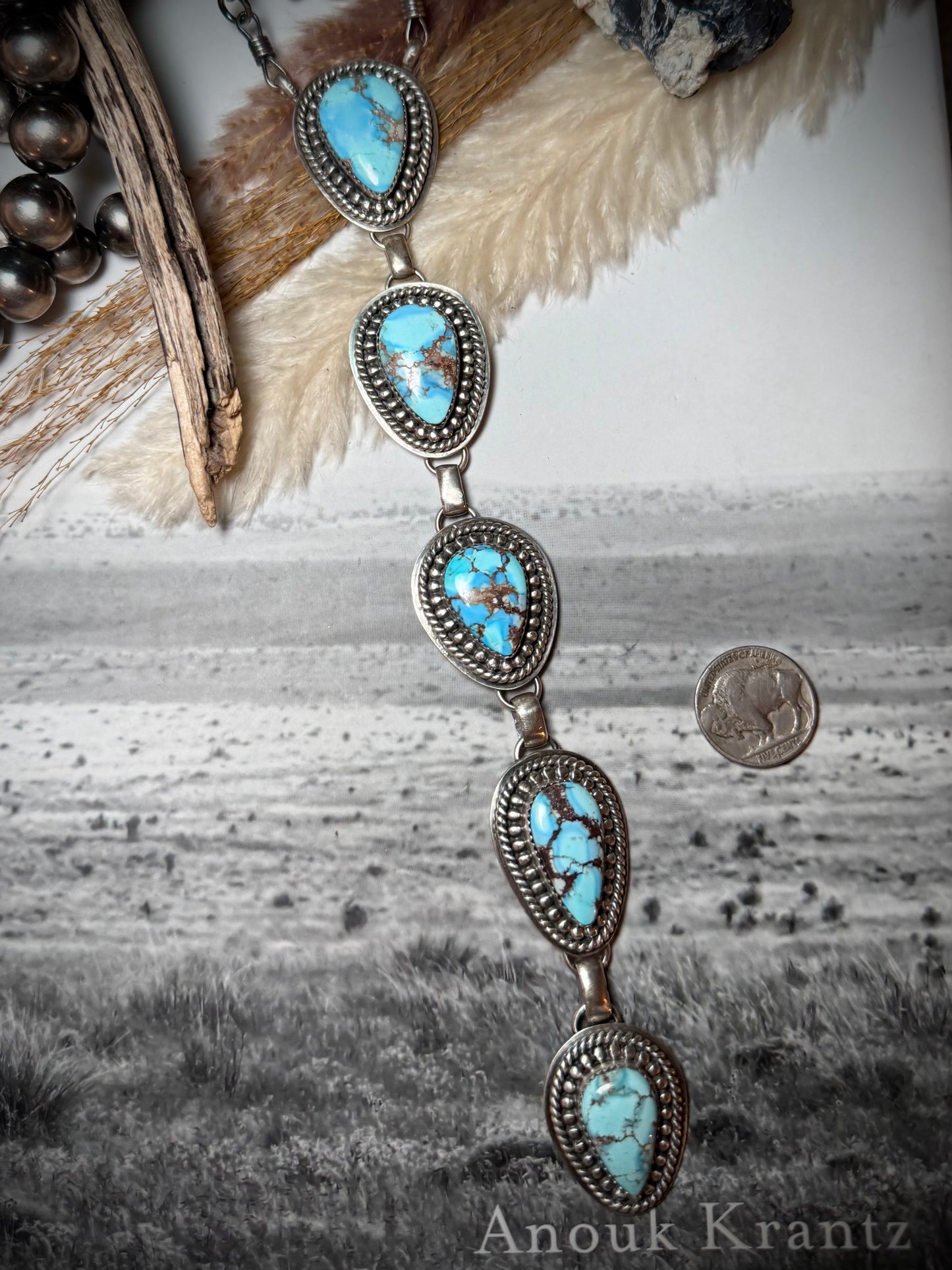 Golden Hills Tie Necklace