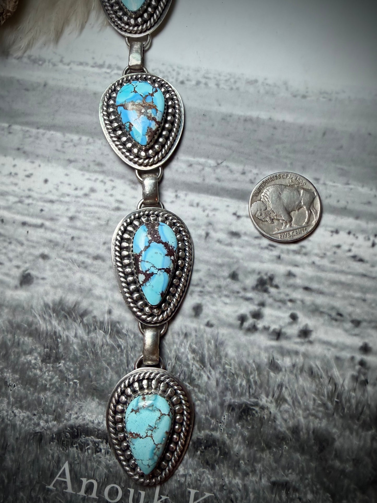 Golden Hills Tie Necklace