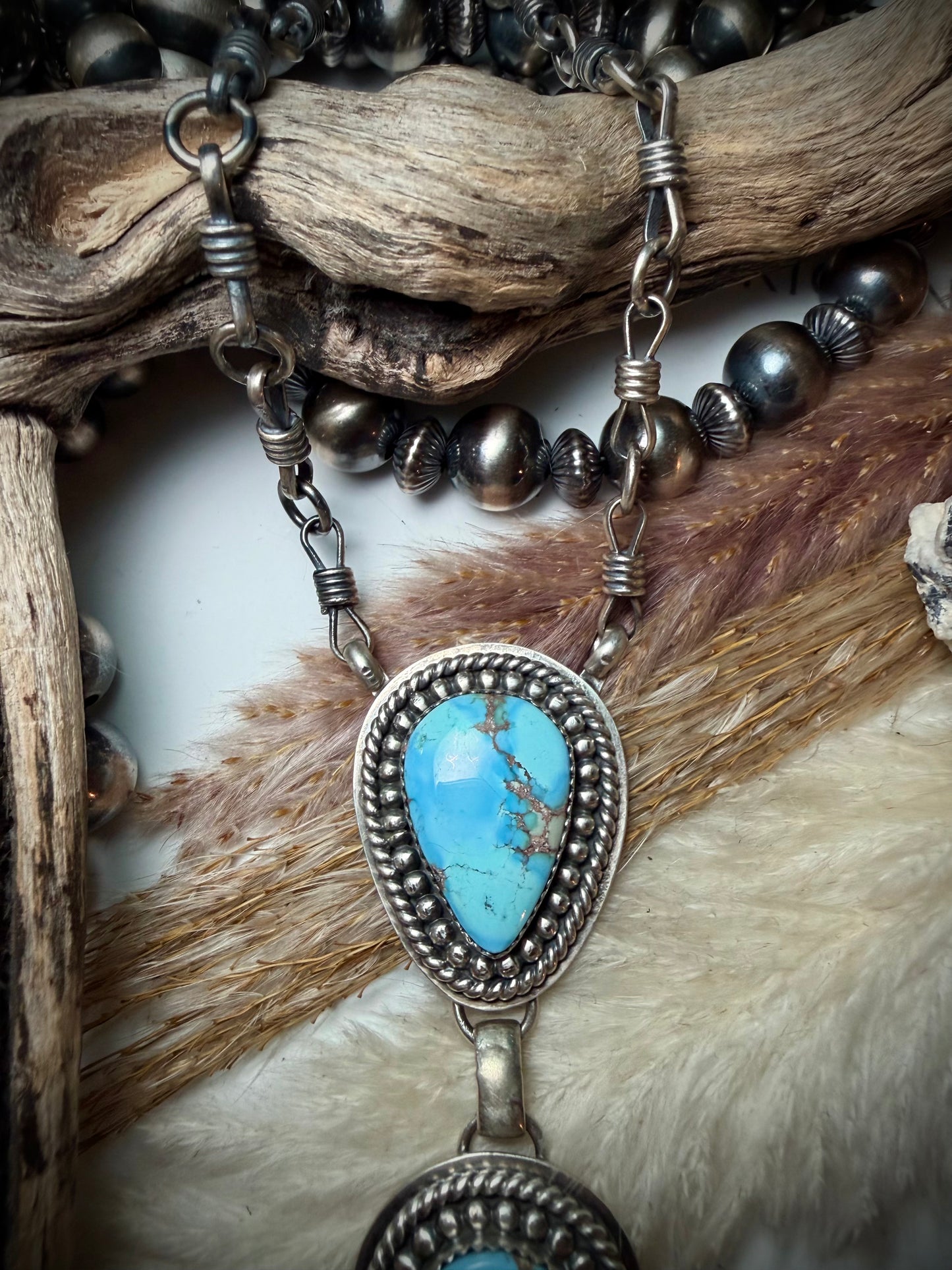 Golden Hills Tie Necklace