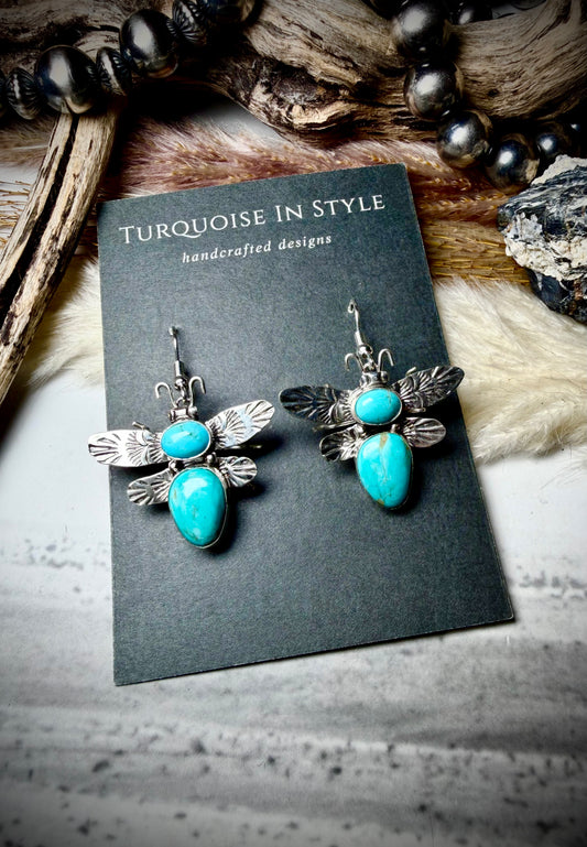 Royston Bee Dangle Earrings by Lucille Platero