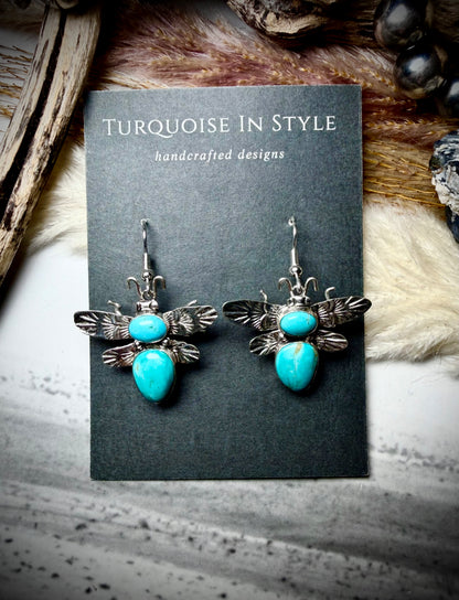 Royston Bee Dangle Earrings by Lucille Platero