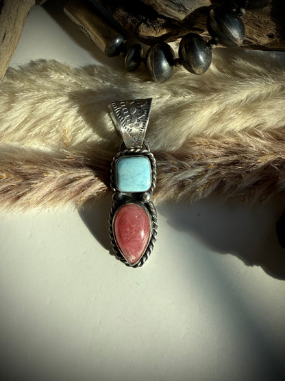 Rhodocrosite & Golden Hills Pendant by Boyd Ashley