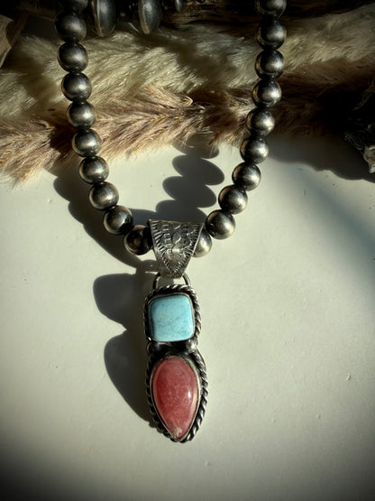 Rhodocrosite & Golden Hills Pendant by Boyd Ashley