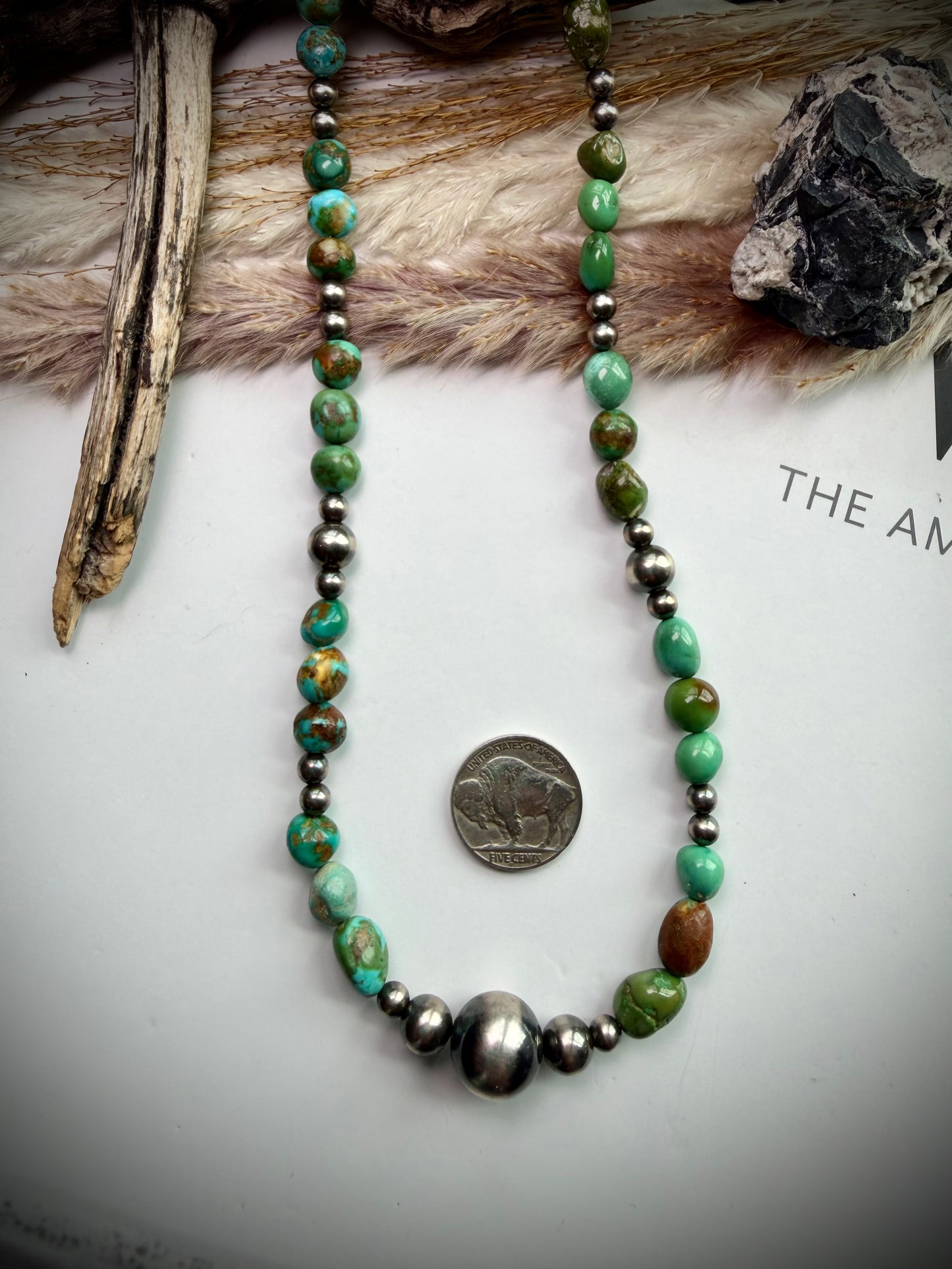 Sonoran Gold Turquoise Beaded Necklace
