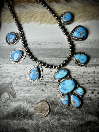 Golden Hills Statement Pendant Necklace