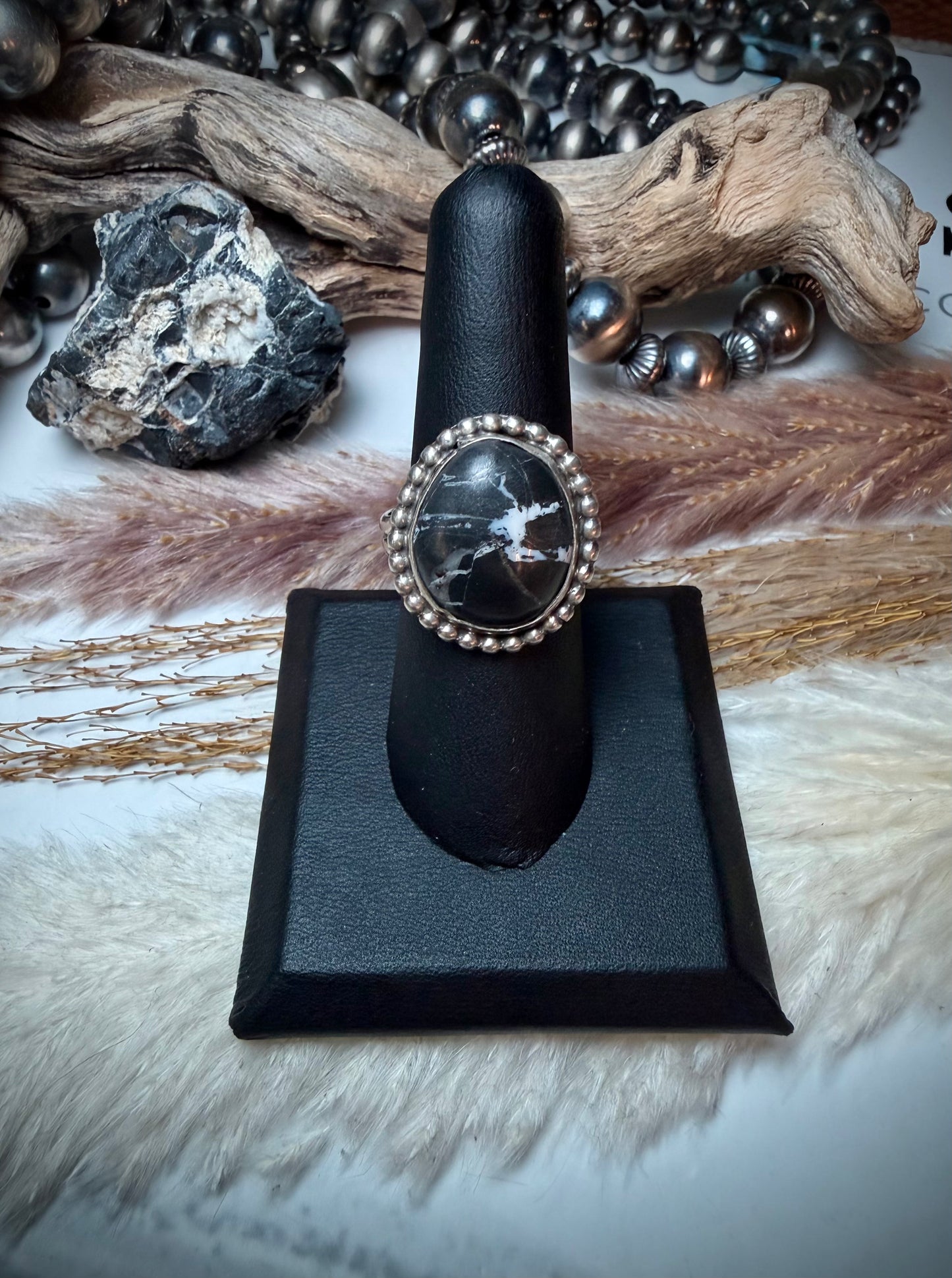 White Buffalo Ring size 8 1/2