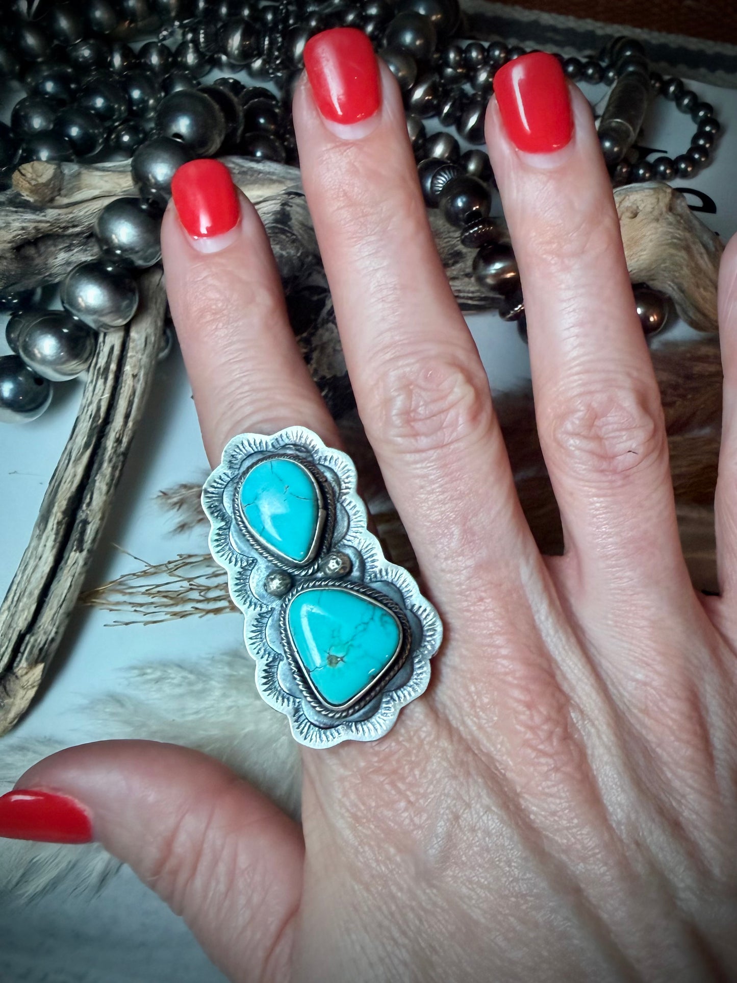 Two Stone Adjustable Ring