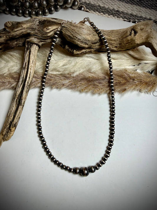 Graduated Sterling Pearl Choker