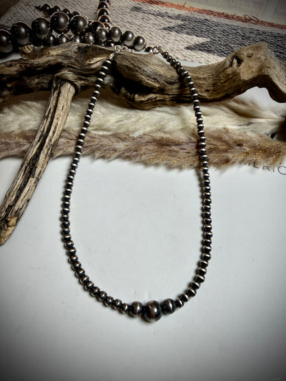 Graduated Sterling Pearl Choker