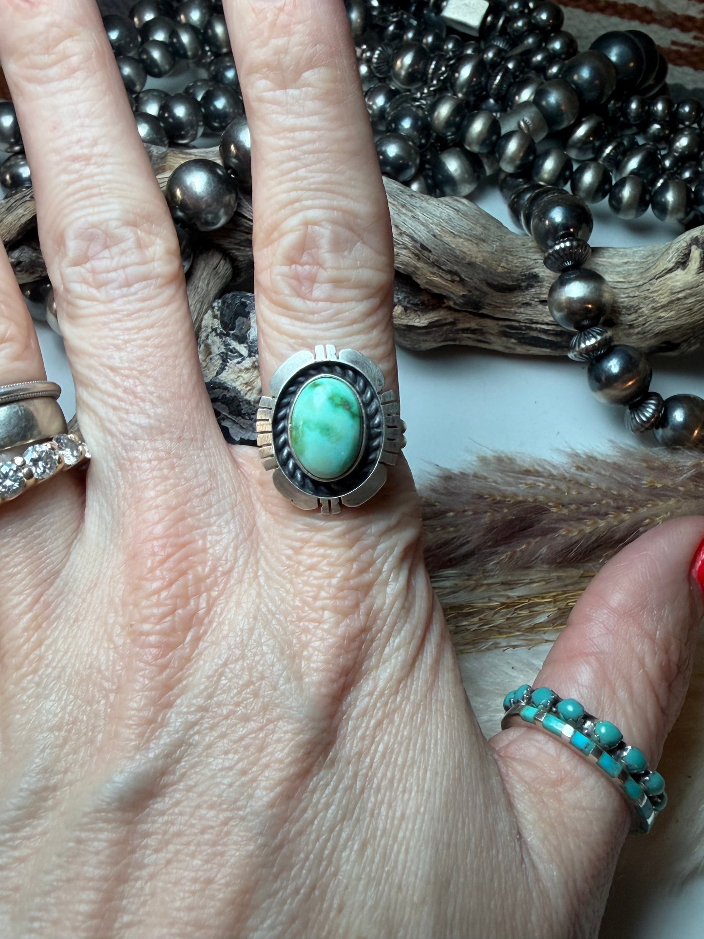 Minty Sonoran Ring Size 8 1/2