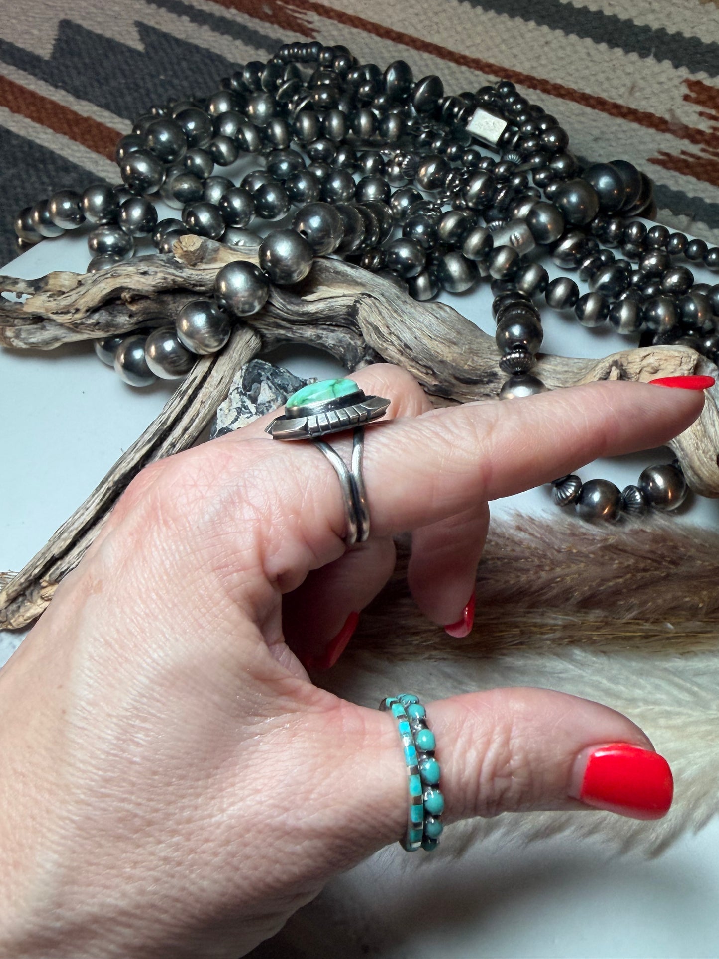 Minty Sonoran Ring Size 8 1/2