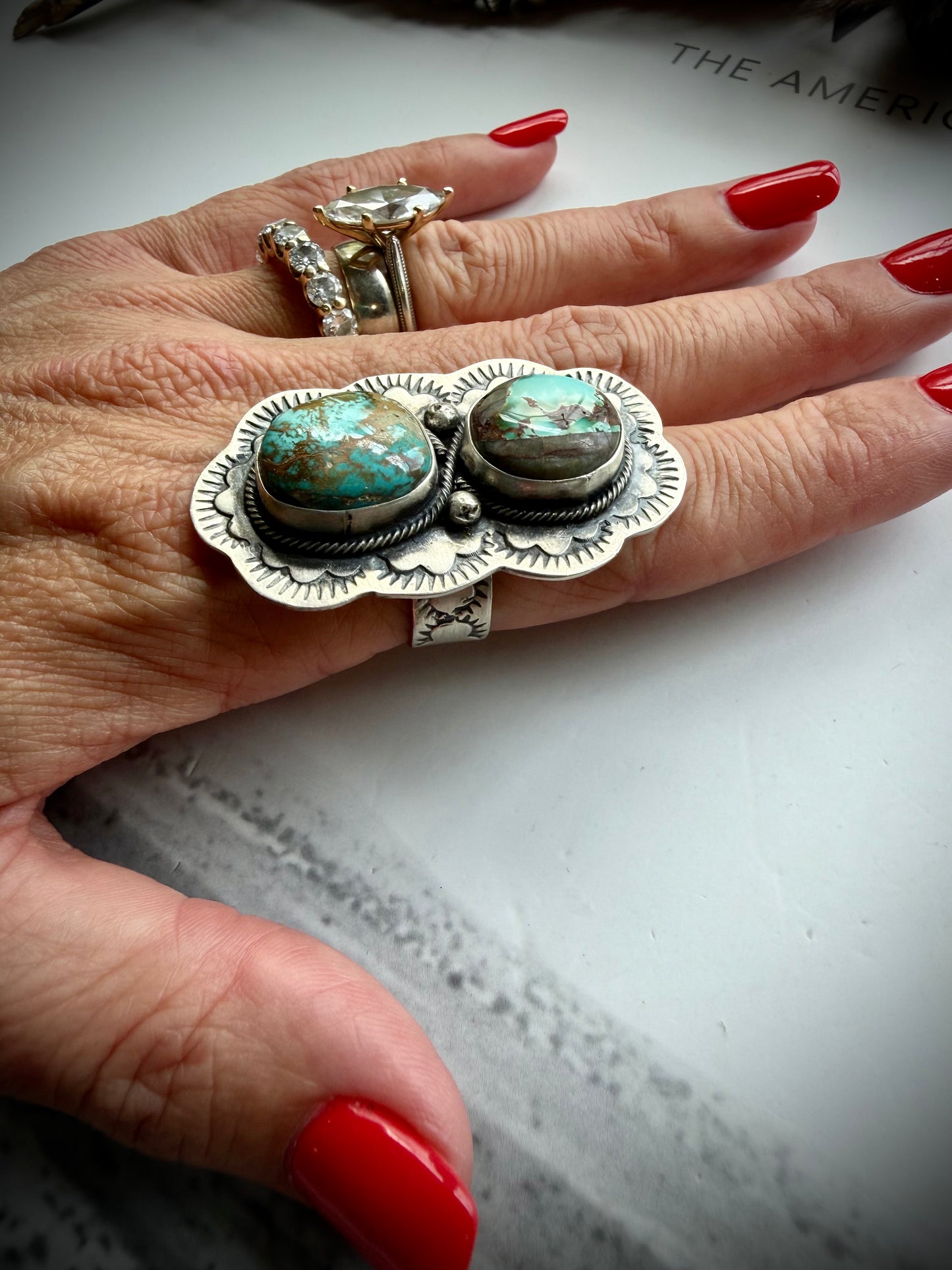 Cordell Platero Iron Mountain Ring- Adjustable