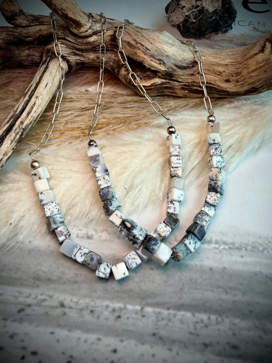 Dendritic Opal Necklace 18"