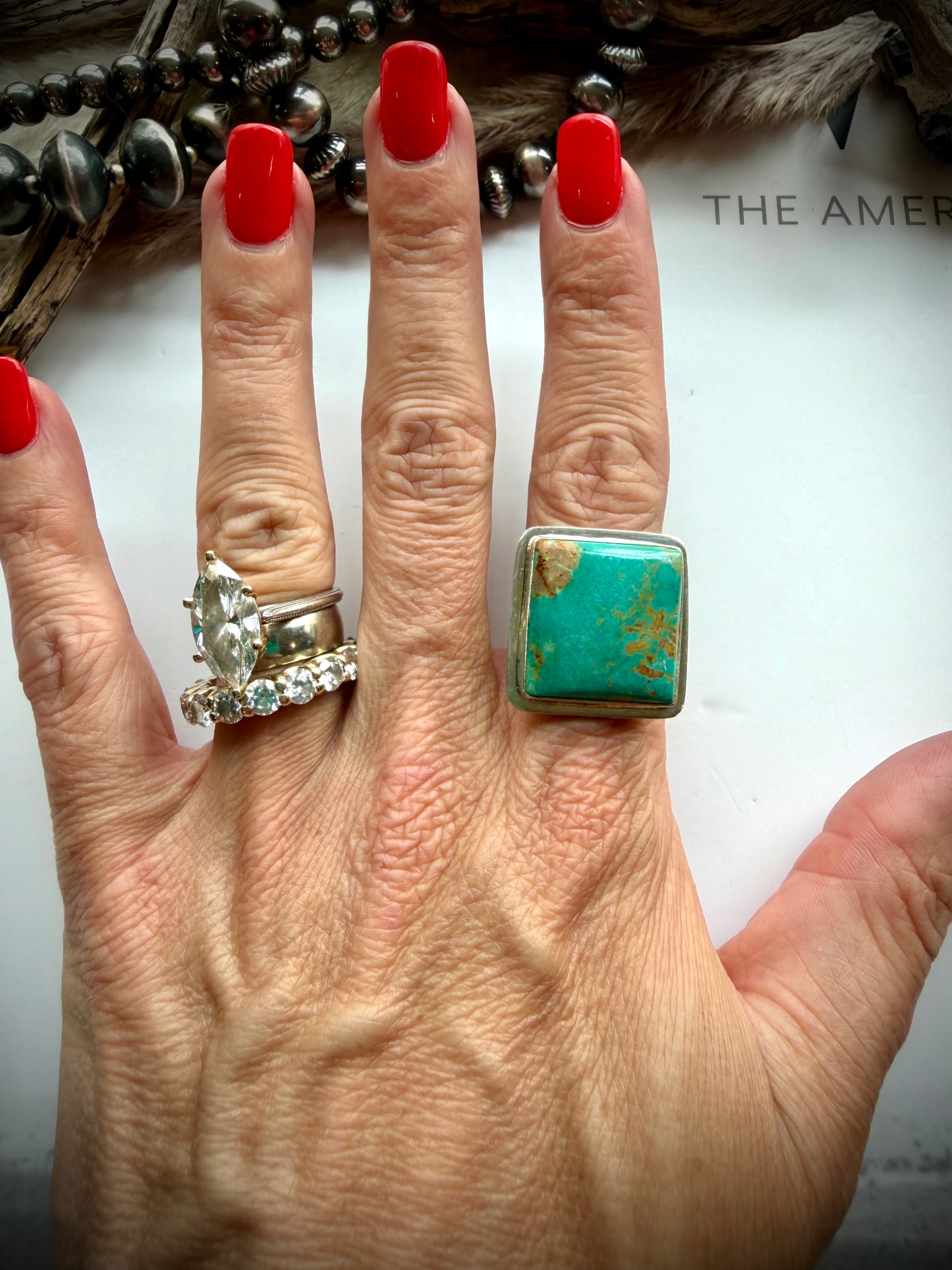 Royston Square Adjustable Ring
