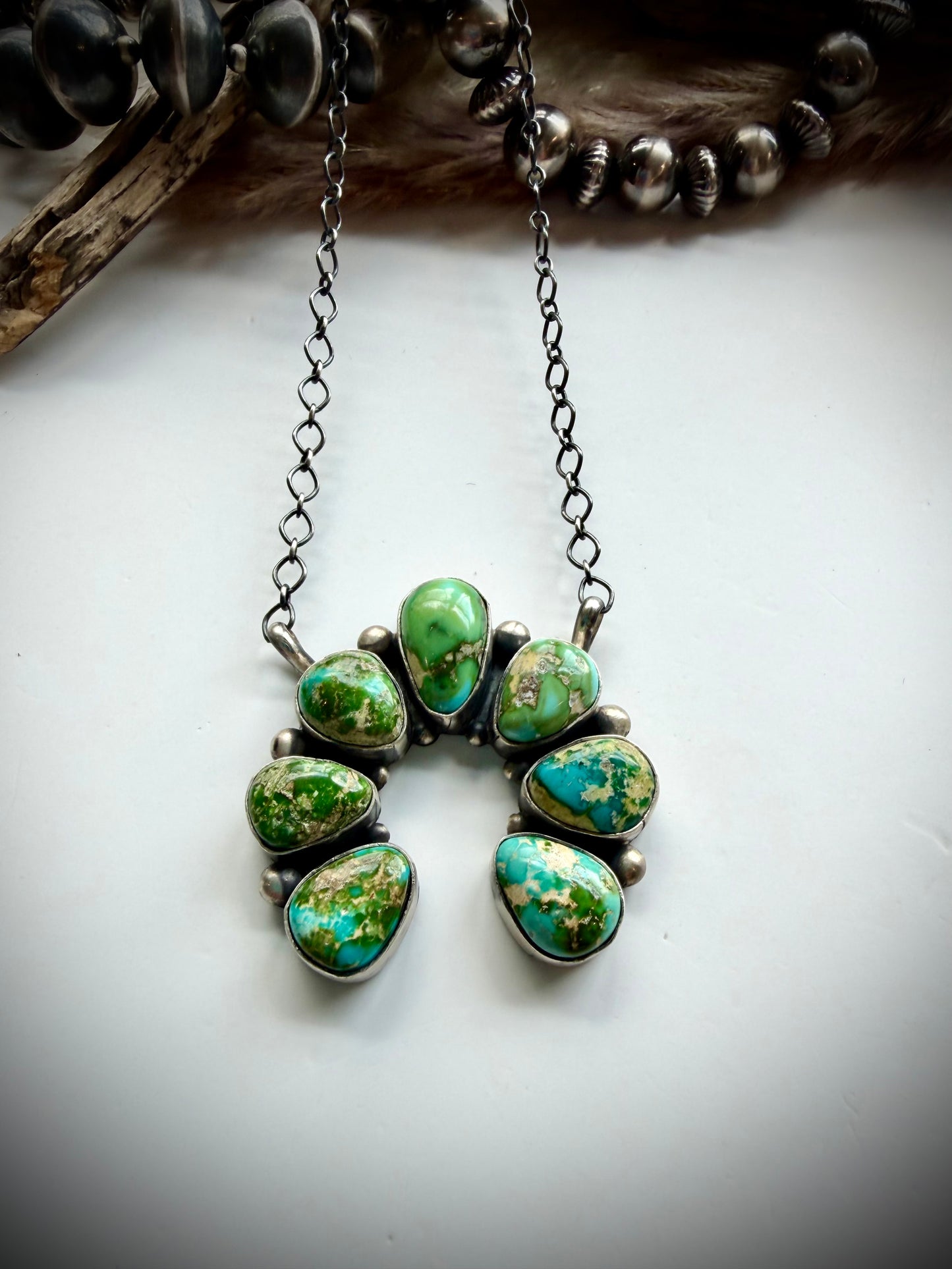 Sonoran Gold Turquoise Naja Necklace
