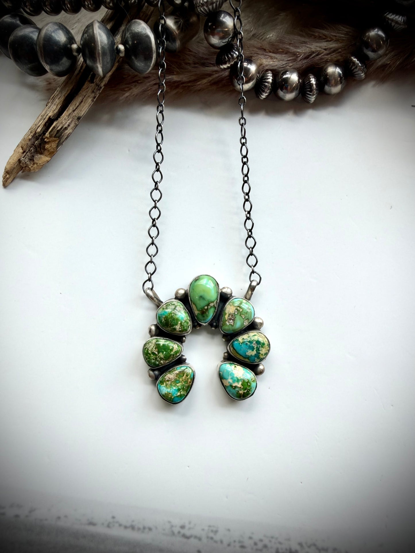 Sonoran Gold Turquoise Naja Necklace