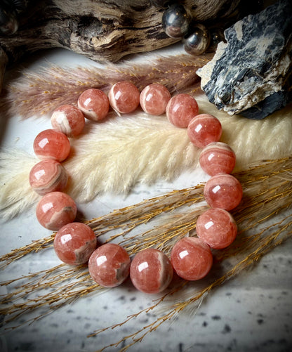 Rhodochrosite Stretch Bracelet