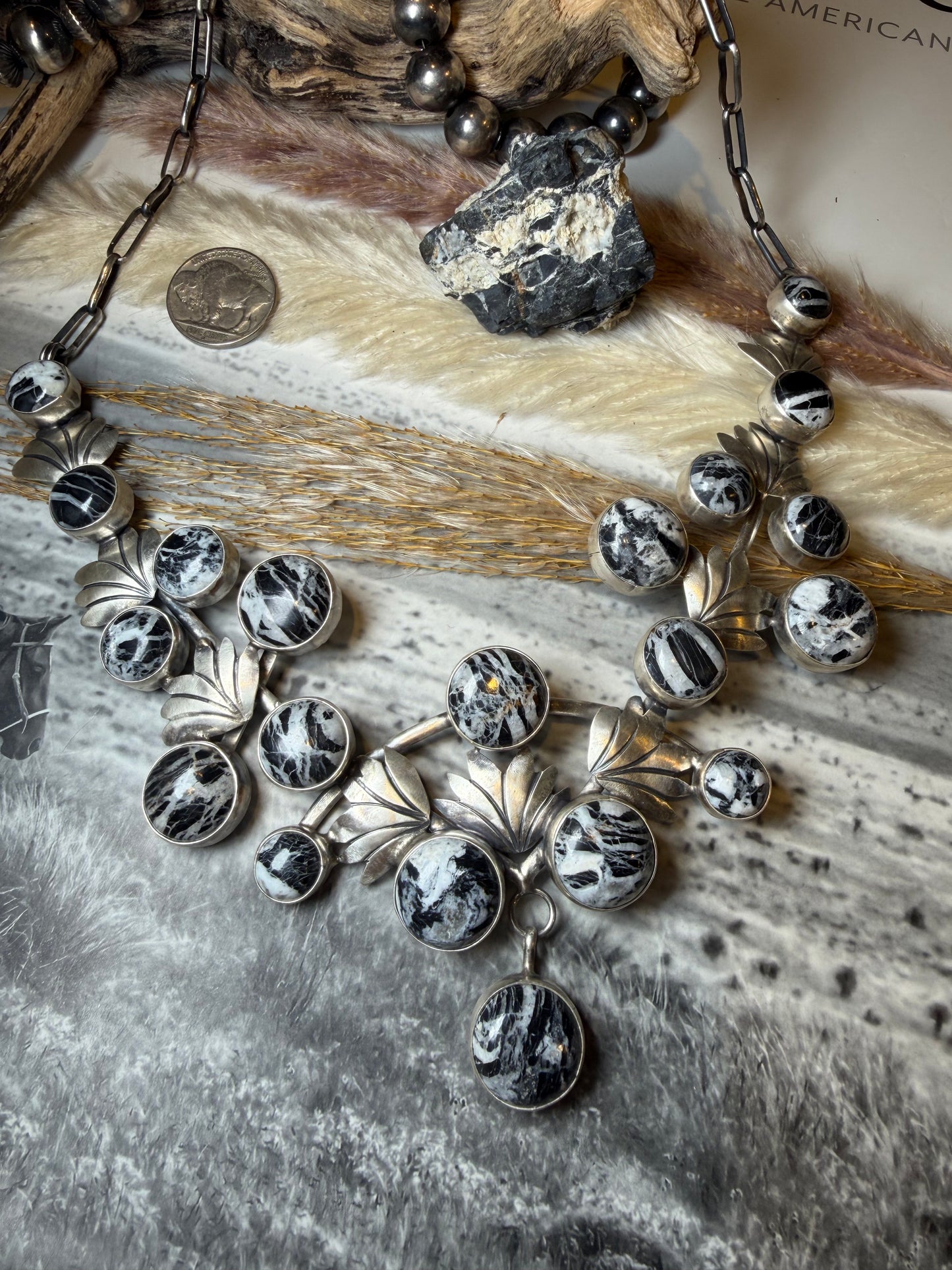 White Buffalo Collar Necklace