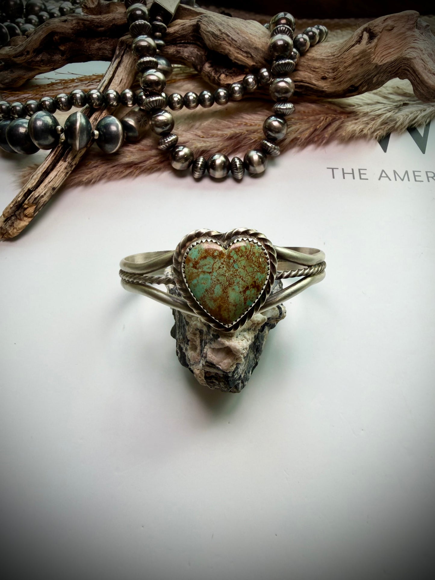 Chris Etsitty Royston Heart Cuff