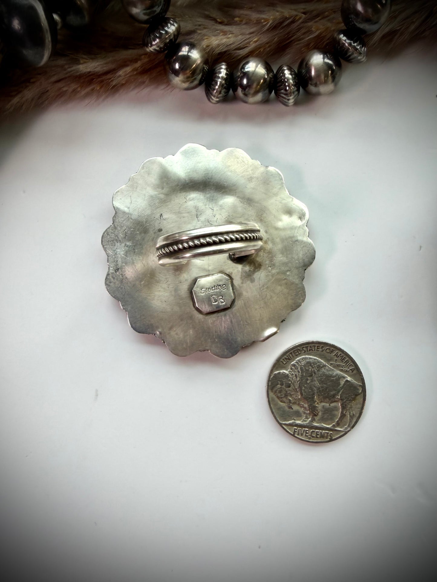 Devin Brown Orange Spiny Cluster Ring