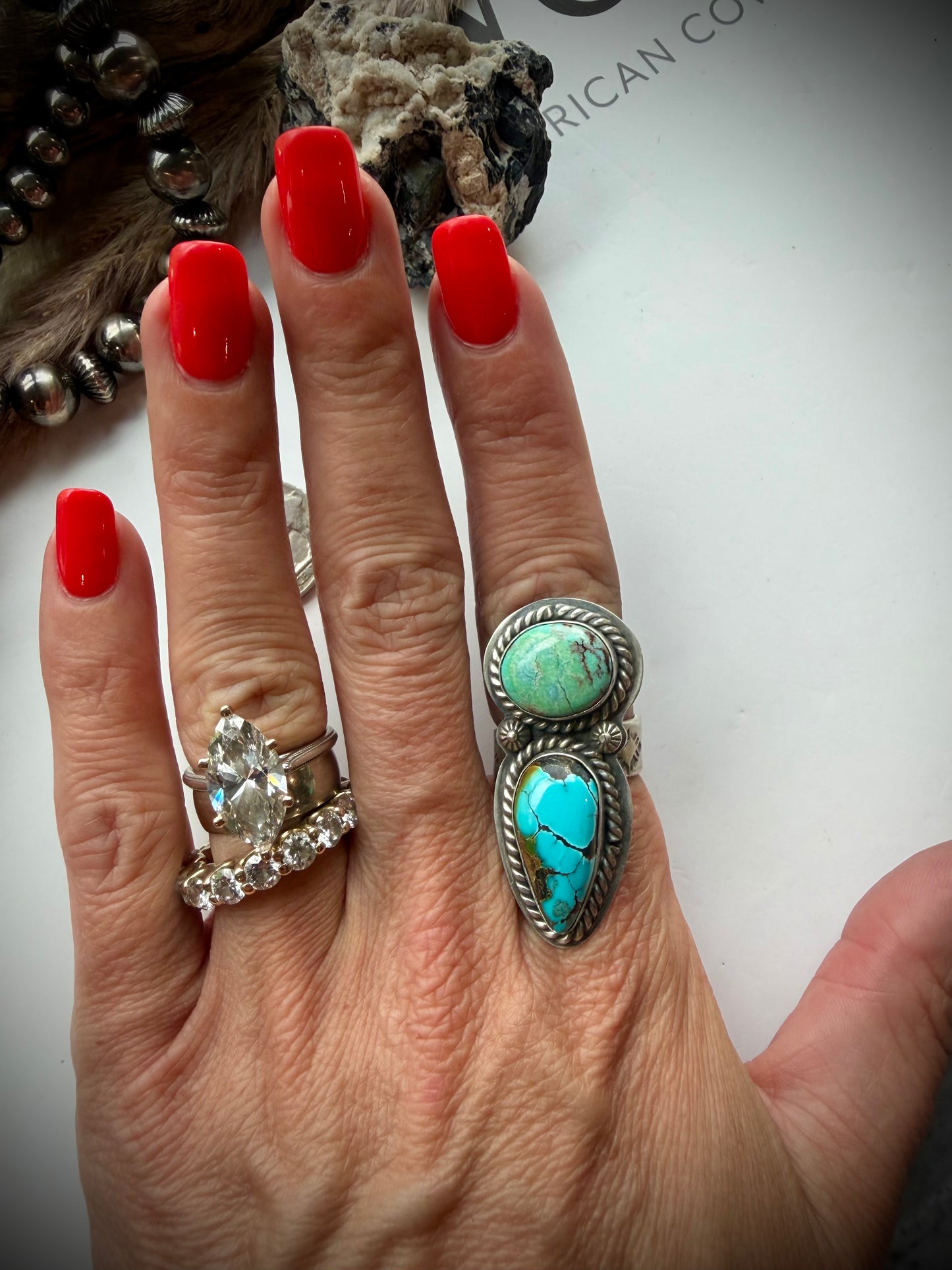 Blue Ridge and Blackjack Ring- Adjustable