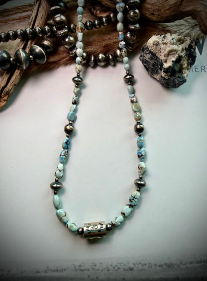 Golden Hills Beaded Necklaces 17" with Barrel Bead
