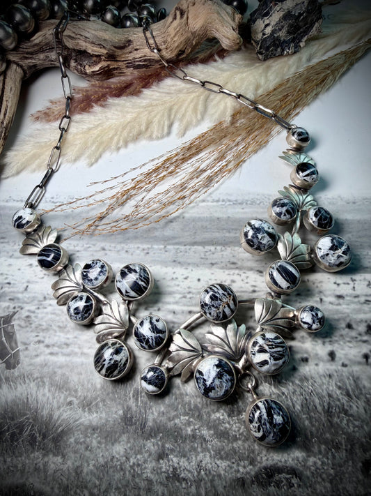 White Buffalo Collar Necklace