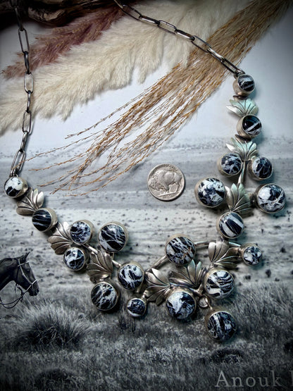 White Buffalo Collar Necklace